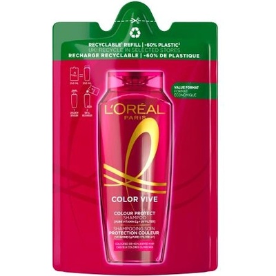 L'Oréal Elseve Color-Vive Protecting Shampoo 250 ml шампоан за боядисана и коса на кичури пълнител за жени