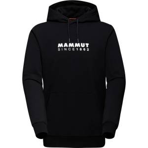 MAMMUT Мъжки суичър Mammut Midlayer Hoody Logo Hoodie - Black / White (017-3194-0312)