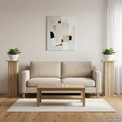 vidaXL Стойка за растения 2 бр. Дъб сонома 30, 5 x 30 x 80, 5 см (899767)