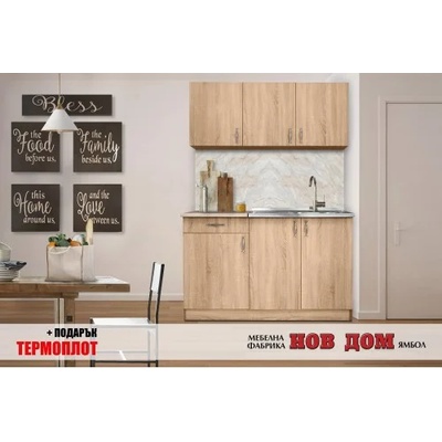 Мебелна фабрика НОВ ДОМ - гр. Ямбол Кухня Лъки Дъб Сонома (428201114)