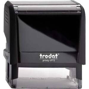 TRODAT Печат TRODAT Printy 4.0 4915 черен корпус син тампон 4915/F K (4915/F K)
