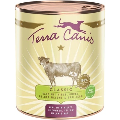 Terra Canis Телешко с просо, краставица, жълта диня и босилек 800 г