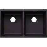 BLANCO Subline 350/350 - Мивка от Silgranit, 76x46 см, черна 527826 (527826) Мивка за вграждане