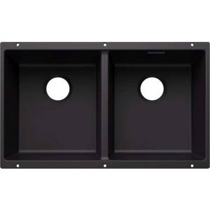 BLANCO Subline 350/350 - Мивка от Silgranit, 76x46 см, черна 527826 (527826) Мивка за вграждане