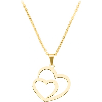 JVD Dámský stříbrný pozlacený přívěsek srdce SVLP0560XH2GO00