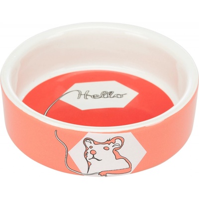 Trixie Keramická miska pre škrečky HELLO COMIC 90ml 8cm