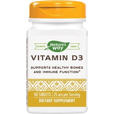 Nature's Way Vitamin D3 1000 IU [90 Таблетки]