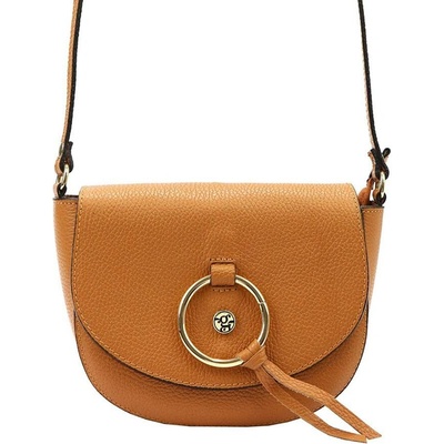 Gregorio elegantní kožená crossbody kabelka L529142 Hnědá