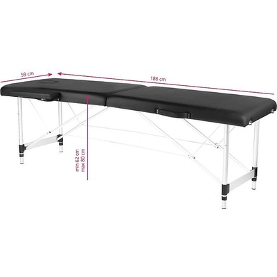 ACTIVESHOP Сгъваема маса за масаж алуминиева Comfort Activ Fizjo 2 сегментаа (126963)