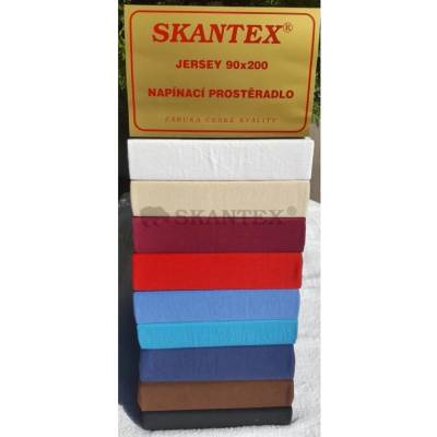 Skantex prostěradlo jersey červené 60x120