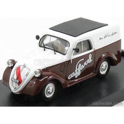 Brumm Fiat 500b Van Pubblicitario Caffarel Cioccolato 1950 Hnědá Bílá 1:43