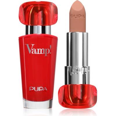 PUPA Vamp! Luminous Lipstick червило за плътни устни цвят 105 Light Chestnut 3.5 гр
