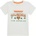 GUESS Бяла тениска с къс ръкав с контрастен надпис Guess
