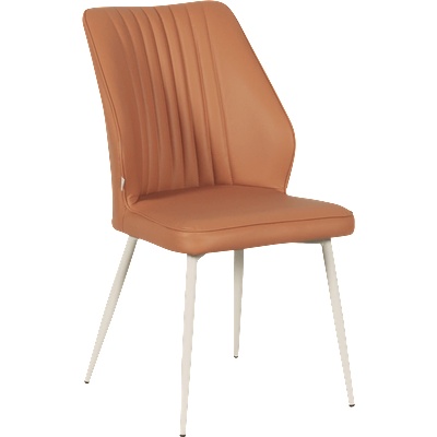 Carmen Трапезен стол laredo 1 y силиконова кожа - тъмнооранжев 20 (3532146)