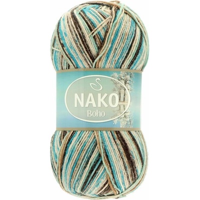Nako Boho Desen 32843 modro hnedá