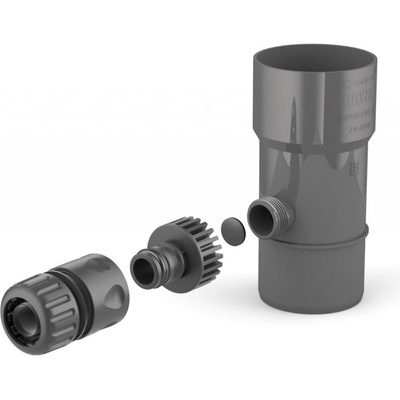 Bryza Zberač dažďovej vody Ø 90 mm s 1" závitom RAL 7021 antracit