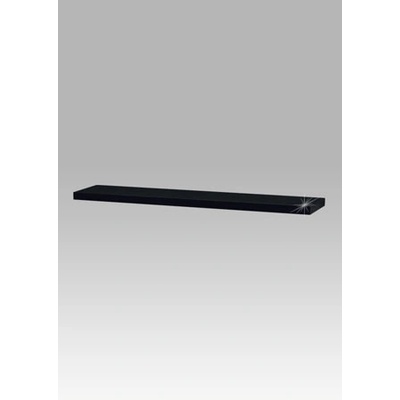 Autronic Nástěnná polička 120 cm P-022 BK - černá, vysoký lesk