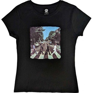 The Beatles Vintage Abbey Road (Back Print) Black S Дамски Риза (BEATTEE03LB01)