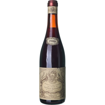 Luigi Einaudi Nebbiolo delle Langhe suché červené 1980 12% 0,75 l (holá láhev)