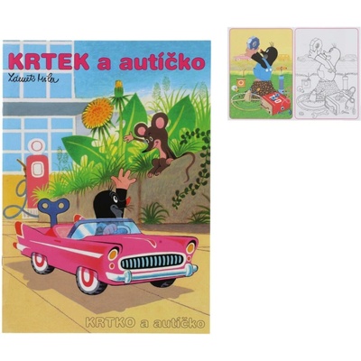 Omalovánky A4 Krtek a autíčko