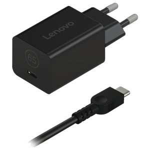 Lenovo Адаптер Lenovo GaN Nano 65W - G0A6GN65EU - черен (G0A6GN65EU)