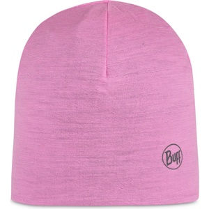 Buff Детска зимна шапка (beanie) Buff Kid's LW Merino Wool Reversible Hat Beanie - Fluor Fuchsia / Grey - размер One Size (204-9107-0611)