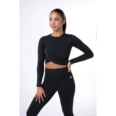 Crop top Intermezzo s dlouhým rukávem 6635 černá – Zbozi.Blesk.cz