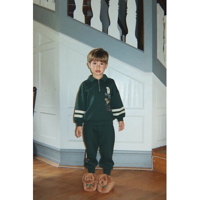 Konges Sløjd Детски памучен суичър Konges Sløjd DOGGY HALF ZIP POLO OCS (KS105169.9BYA)