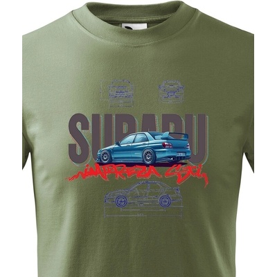 Dětské tričko Subaru impreza STI Military Canvas Bezvatriko.cz 2330