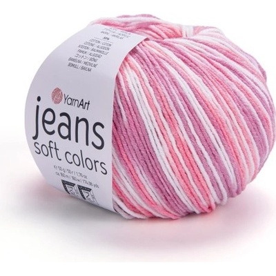 YarnArt Jeans soft colors 6206 růžovo-světlá