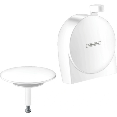 Hansgrohe Exafill S - Vrchná sada vaňového výtoku, odtokovej a prepadovej súpravy, matná biela 58117700