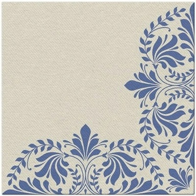 PAW Airlaid AAN003700 Ivy Motive Dark Blue servítka 40x40cm