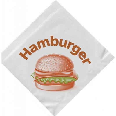 Papírové sáčky na hamburger 16 x 16 cm [500 ks] (71540-10D)