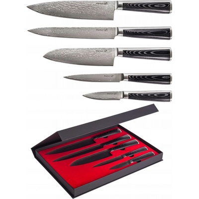 Sada nožů v pouzdře G21 Damascus Premium 5 ks