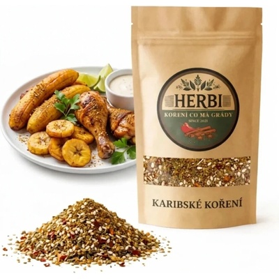 Herbi Karibské korenie exotická zmes na grilovanie aj dusené jedlá 50 g