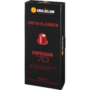 Caffè Guglielmo Lespreso70 ЧЕРВЕНИ капсули за Nespresso® 10 бр