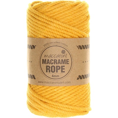 Maccaroni Rope 4 mm žlutá 408_01