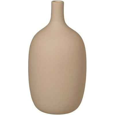 Béžová keramická váza Blomus Nomad, výška 21 cm