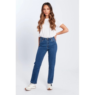 Be You Дънки Be You Women's BeYou Mom Straight Leg Jeans - Mid Wash