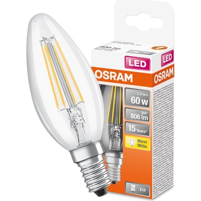 Osram LED žiarovka CLB60 ACTIVE/RELAX 5,5 W E14 Filament studená/teplá biela