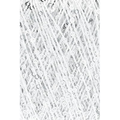 Pletací příze PAILLETTES - LANG YARNS (25g) barva 1 bílá