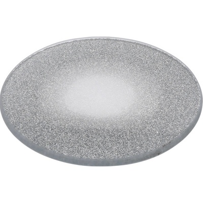 Home Styling Collection Dekorační brokátový talíř 20 cm stříbrný stříbrná