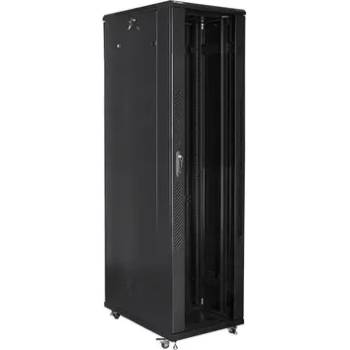 Image 1 of Lanberg Комуникационен шкаф, Lanberg rack cabinet 19" free-standing 47U / 800x1000 self-assembly flat pack, black (FF01-8047-12B)