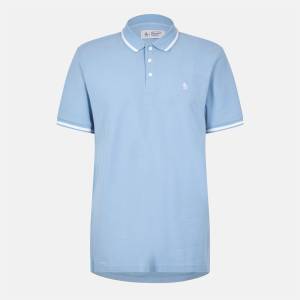 Original Penguin Мъжка блуза с яка Original Penguin OP Tipped Polo Shirt Mens - Faded Denim