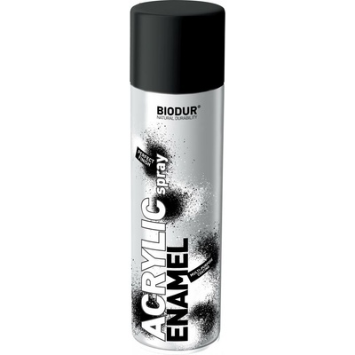 Biodur Akrylový čierny lesklý lak v spreji 500 ml