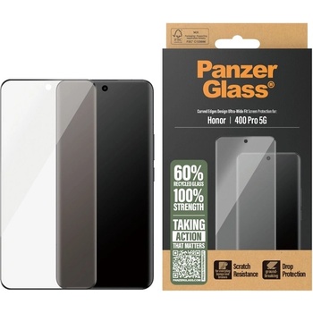 Panzer Стъклен протектор PanzerGlass - Ultra Wide Fit, Honor 400 Pro, прозрачен (5715685028625)