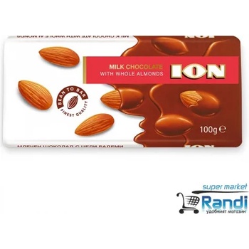 Image 1 of ION Шоколад ion с цели бадеми 100гр