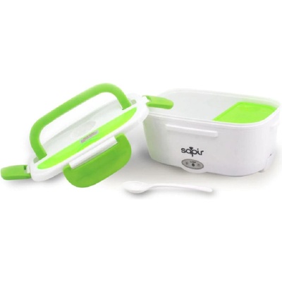 Sapir Електрическа кутия за храна sapir sp 1177 ah, 40w, 1.5 литра, Две отделения, Клапан за пара, Бял/зелен (1177100001)
