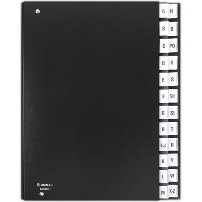 Donau A4 A-Z Třídicí kniha černá – Zboží Mobilmania