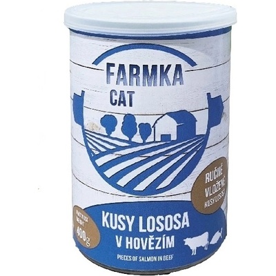 Farmka Cat s lososom 400 g